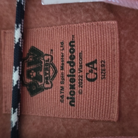 NICKELODEON BRAND MAUVE PAW PATROL FRONT ZIPPER HOODED JACKET SIZE 1-2 YEAR OLD - Picture 7 of 13